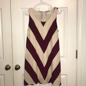 Chevron mini dress